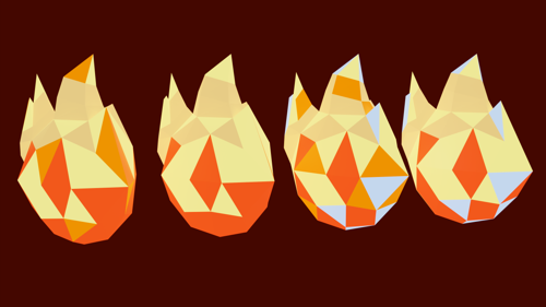 Low Poly Fire CC0 preview image